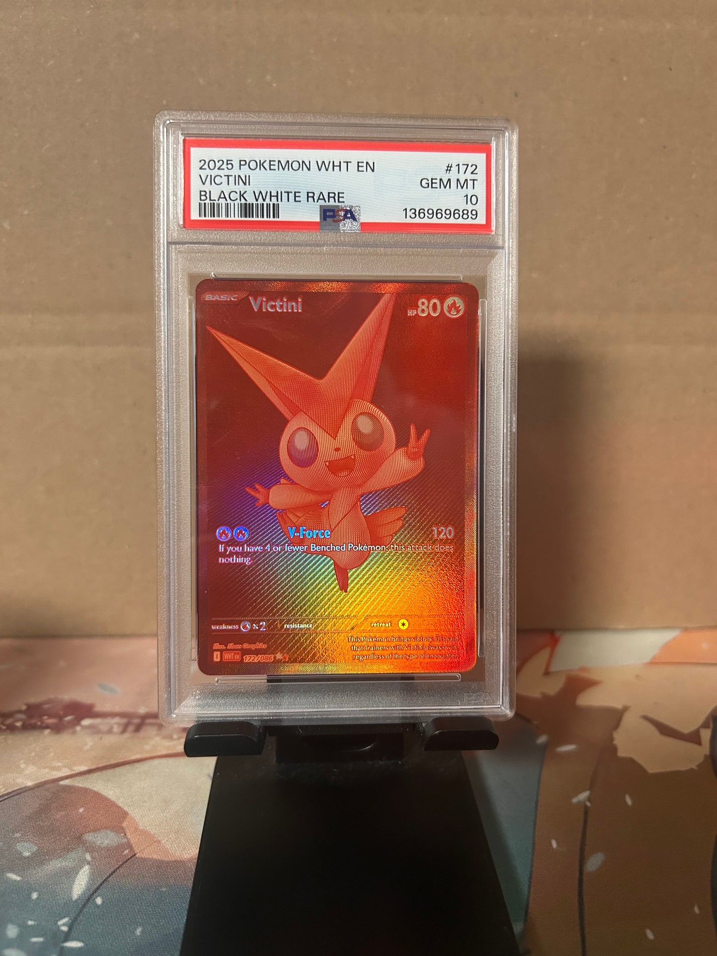 PSA 10 Victini WHT 172