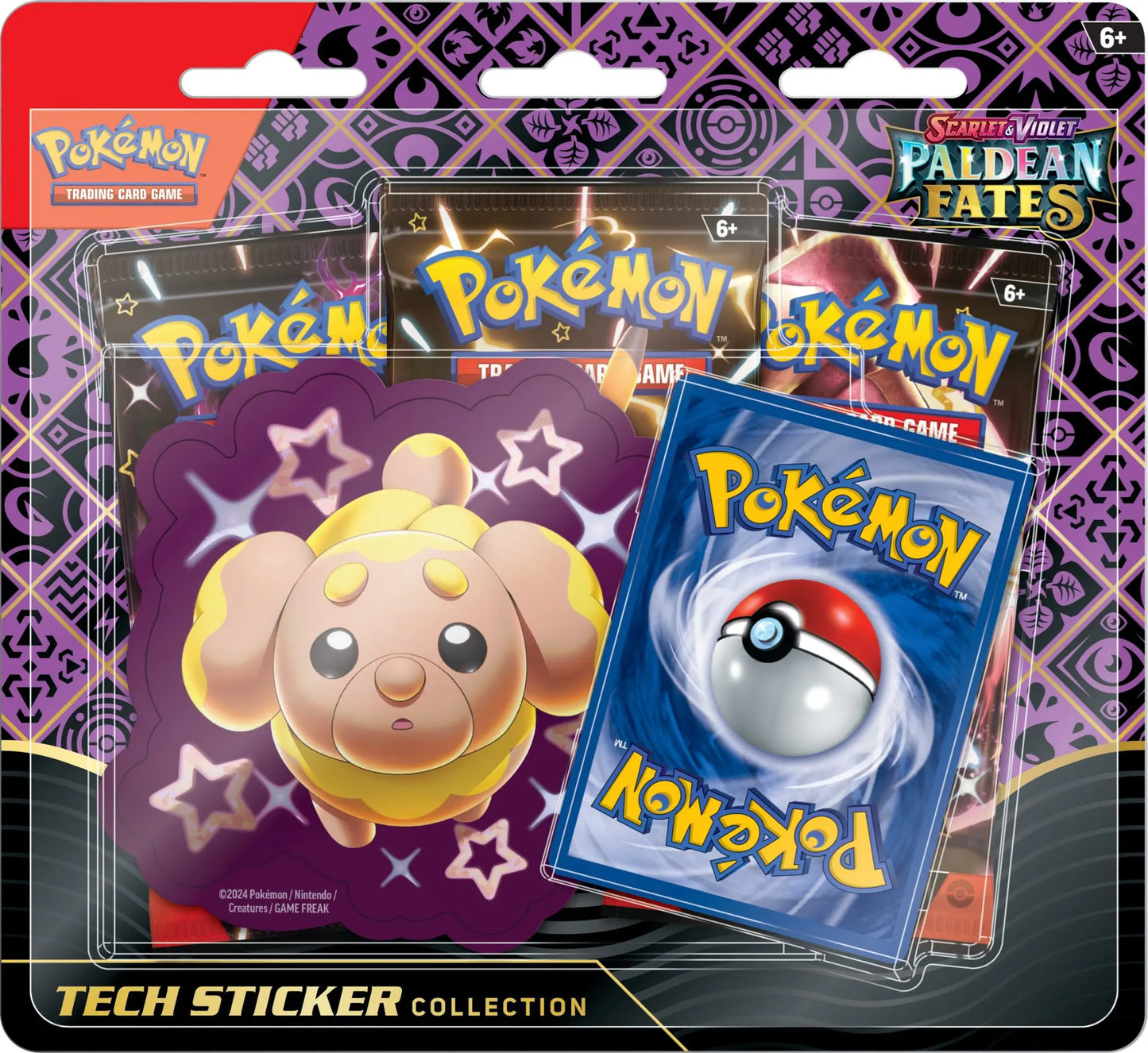 Paldean Fates 3 Pack Blister (Tech Sticker)