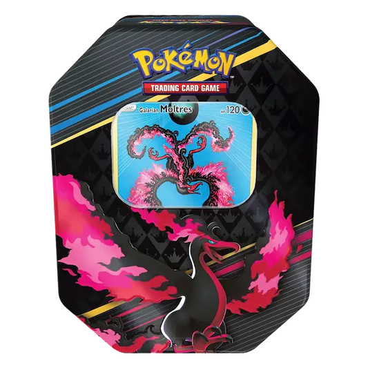 Crown Zenith Galarian Moltres Tin