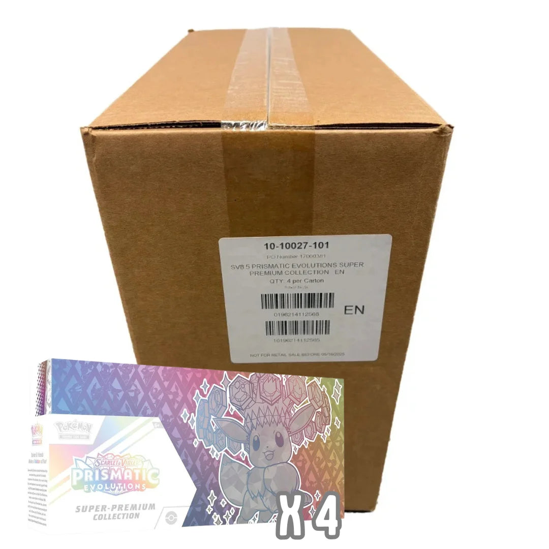 Pokémon TCG Prismatic Evolutions Super Premium Collection Case (4x) | Scarlet & Violet